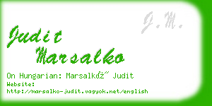 judit marsalko business card